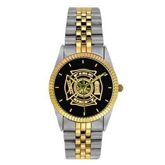 Firefighter Gifts 2 Tone Stainless Steel Watch