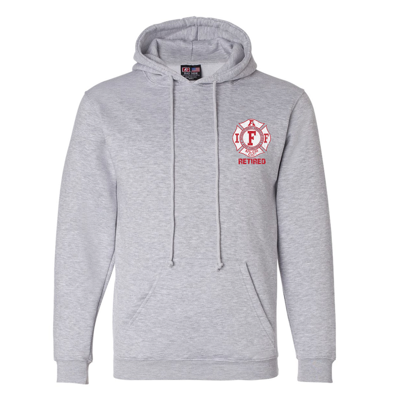 Red and White Flag IAFF Retired Premium Hoodie