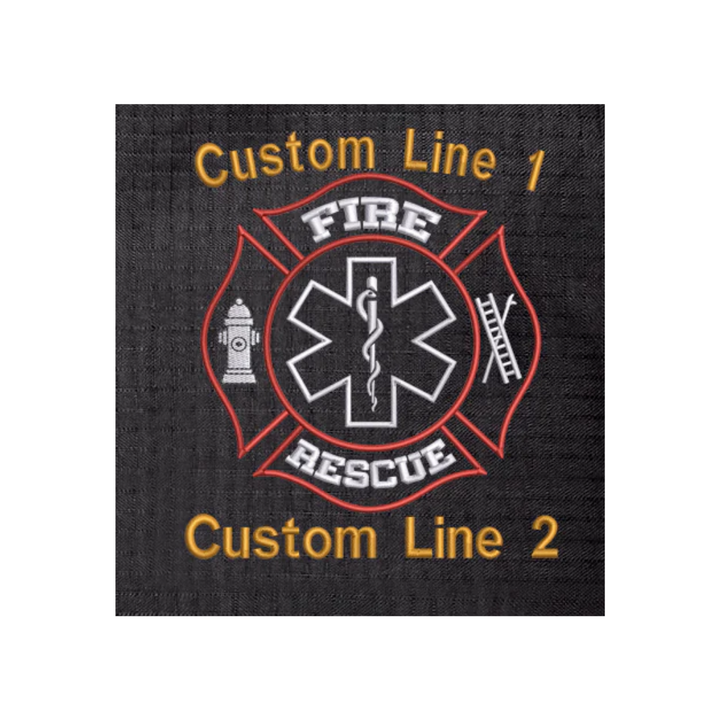 Fire Rescue Maltese Embroidery