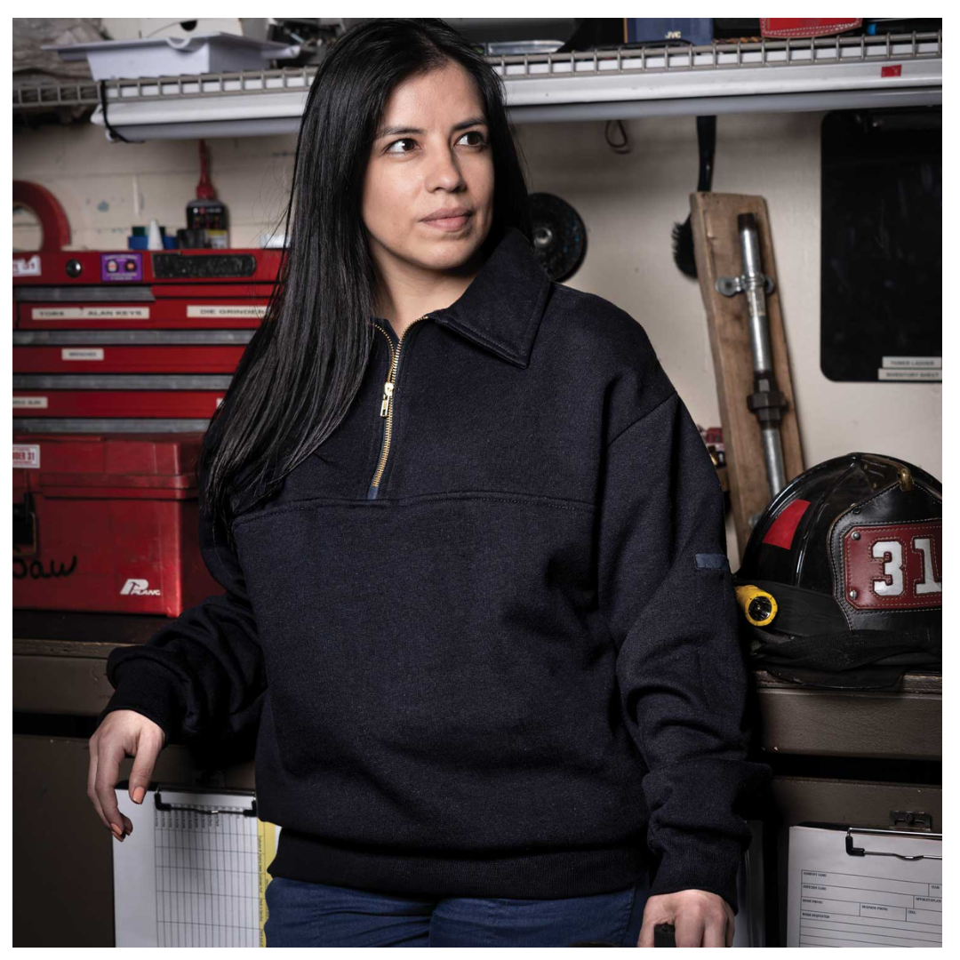Personalized firefighter shirt with Maltese emblem