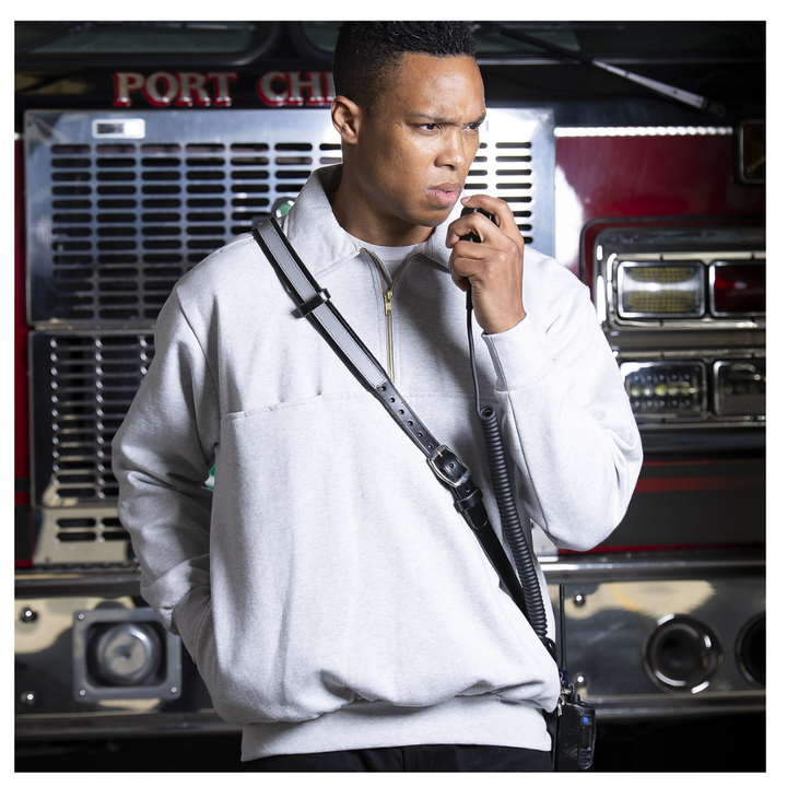 Game quarter zip fire shirt with custom Maltese design