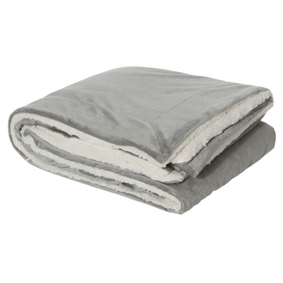 Blanket Extra Soft Sherpa Fleece Blanket for Firefighters in Grey