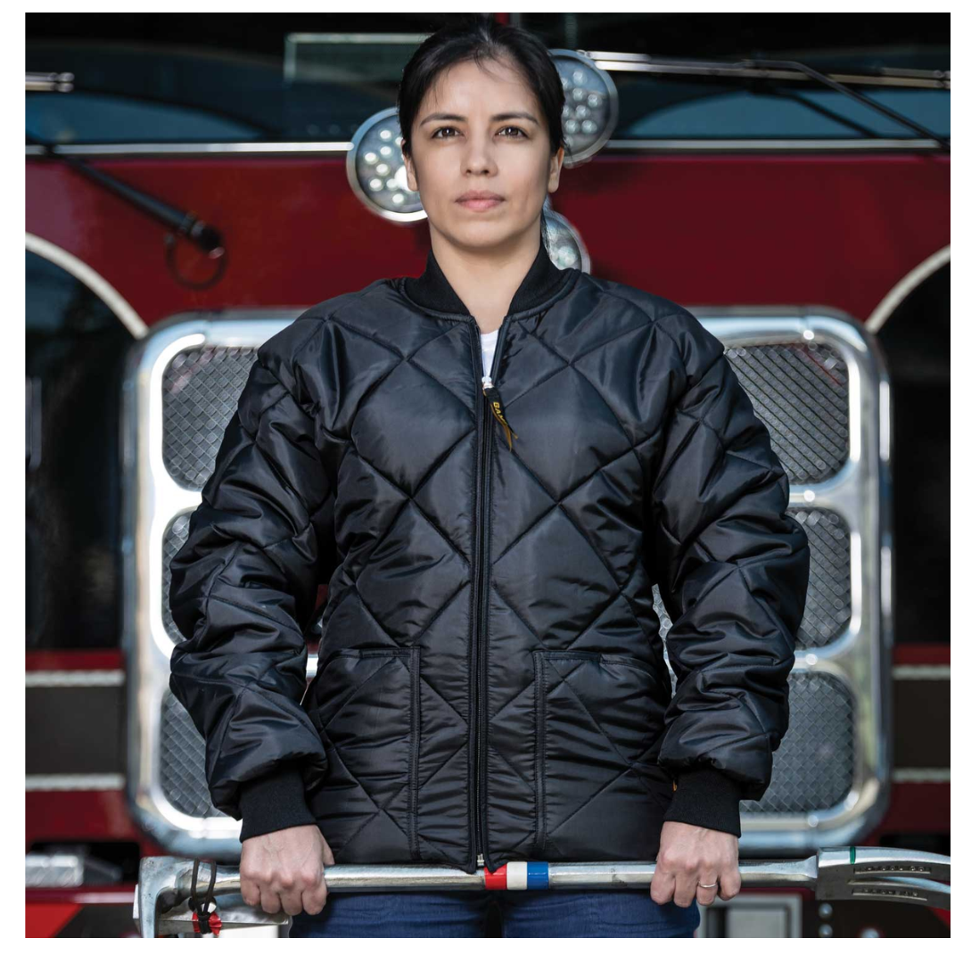 Black Game jacket with EMS Star of Life emblem