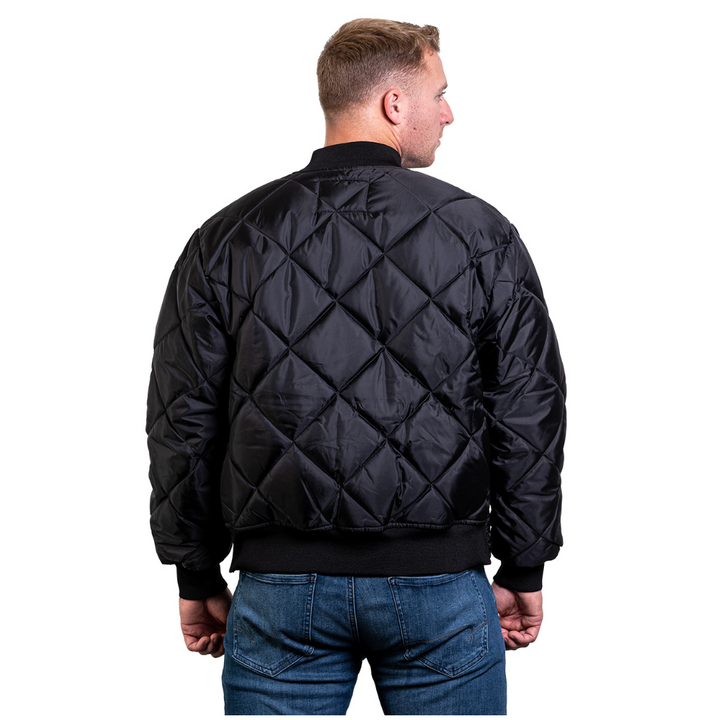 Custom embroidered firefighter jacket with Game logo