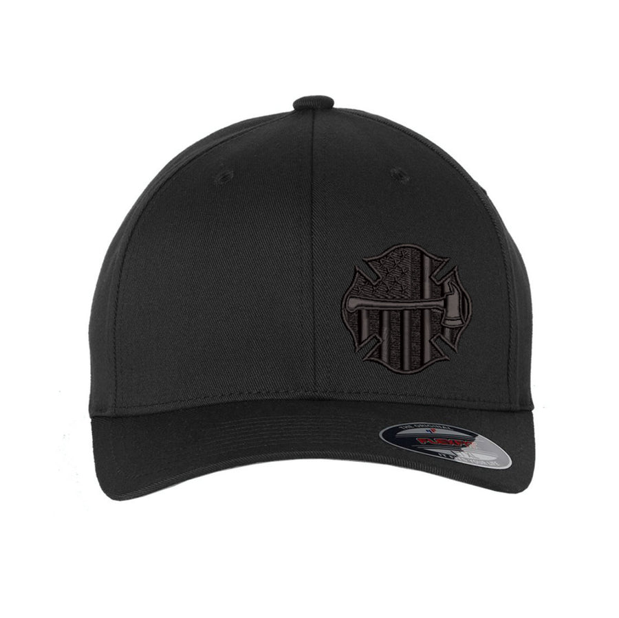 all black Firefighter Flexfit hat