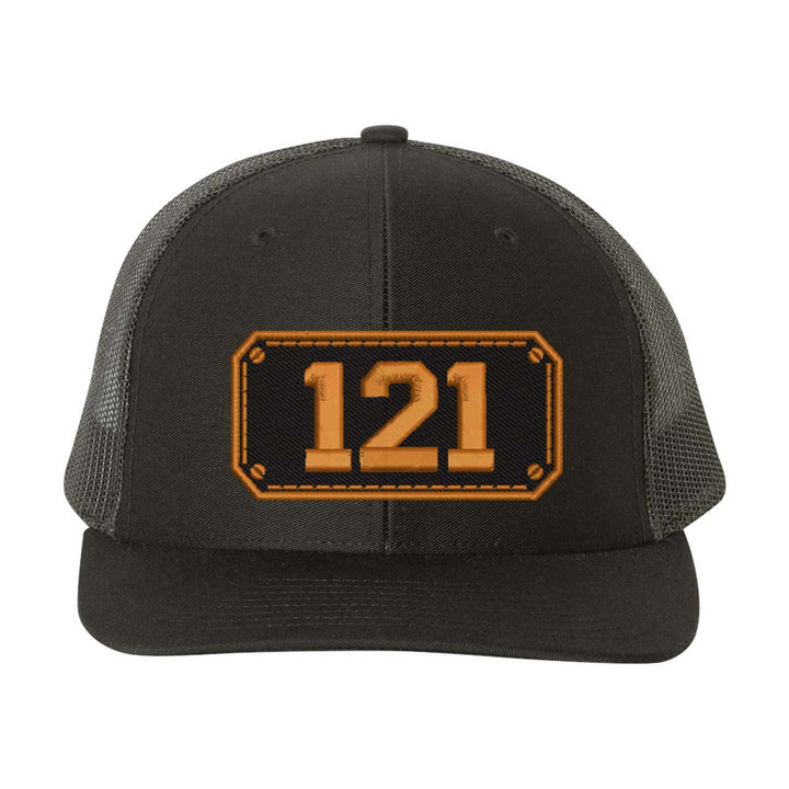 Personalized Black Plate Firefighter Snapback Trucker Hat