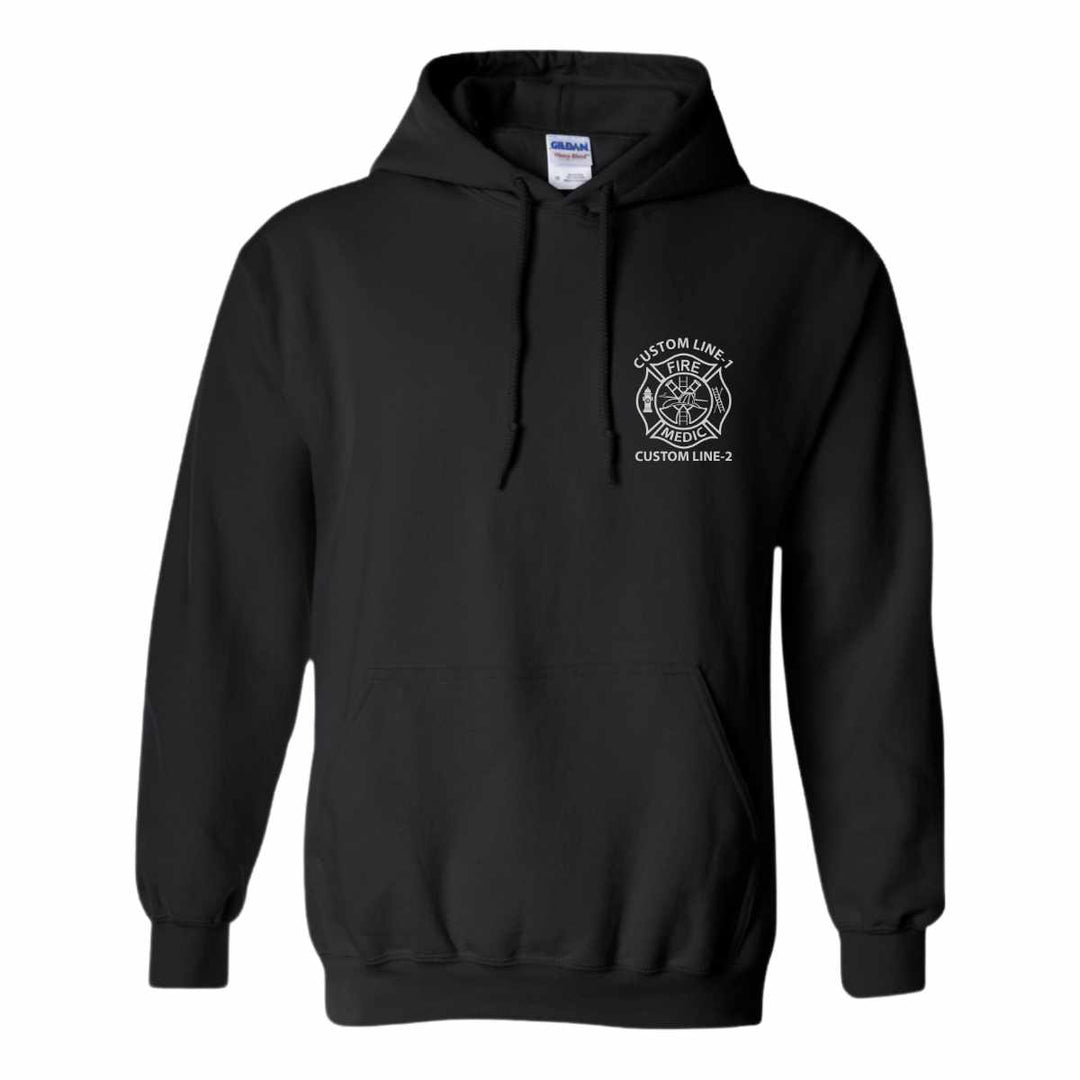 Customized Fire Medic Duty Premium Hoodie, offering warmth, comfort, and durability.