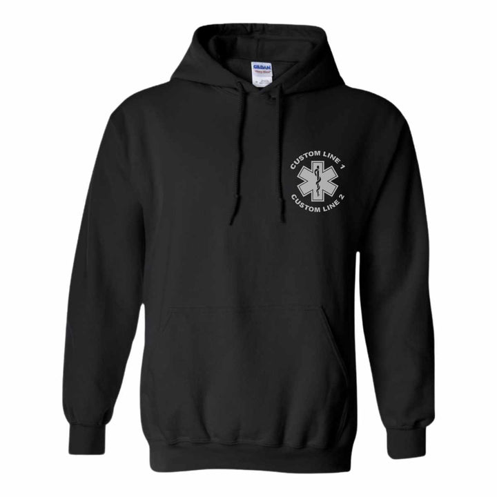 Premium EMT Custom Hoodie offering a comfortable fit and durable material for everyday wear.
