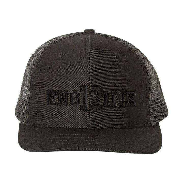 Personalized Engine Blackout Snapback Trucker Hat