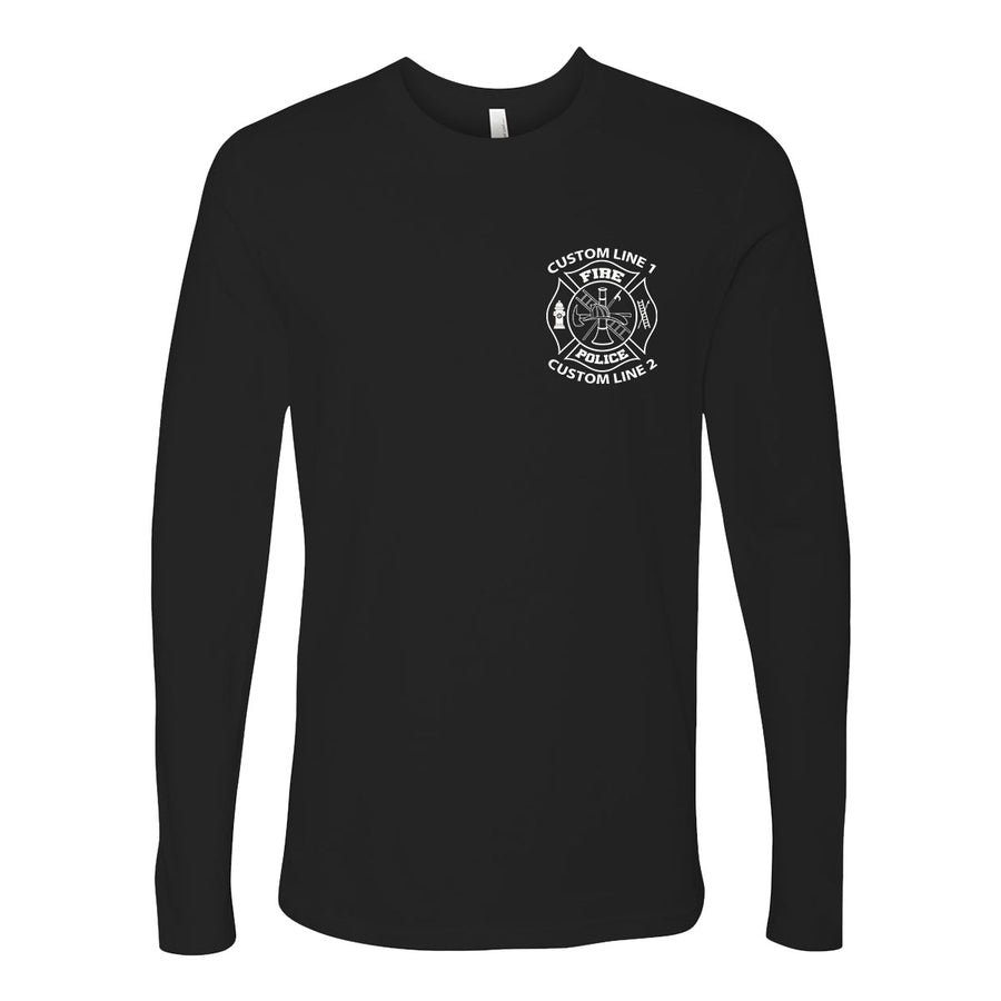 Fire Police long sleeve shirt with personalized department initials