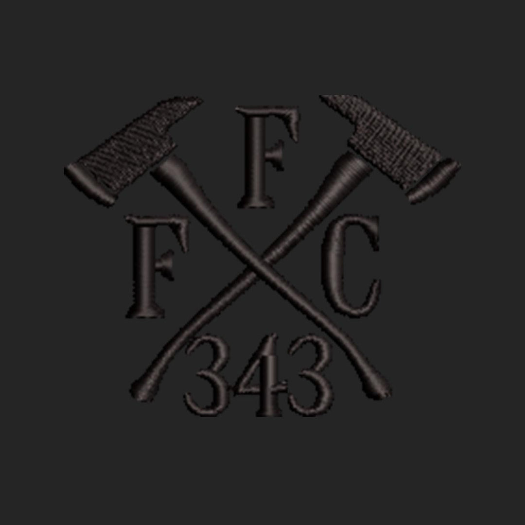 FFC 343 Blackout Boonie Hat Side View - Durable performance fabric and sleek black design.