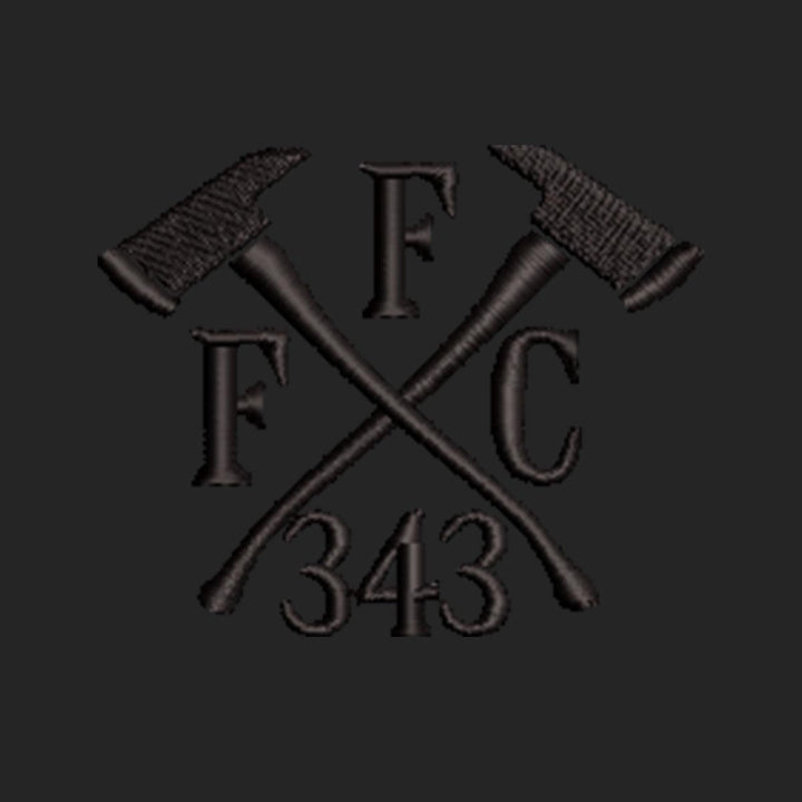 FFC 343 Blackout Boonie Hat Side View - Durable performance fabric and sleek black design.