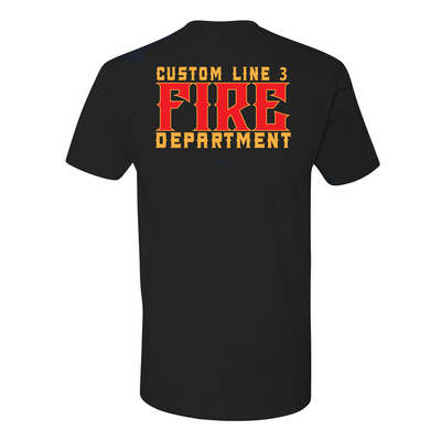 Red and Yellow Traditional Designed Customized Fire Department Duty Shirt