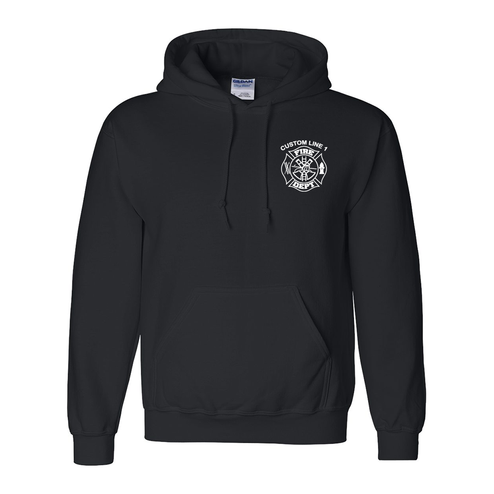 Customized Fire Dept with Dept Initals Premium Hoodie