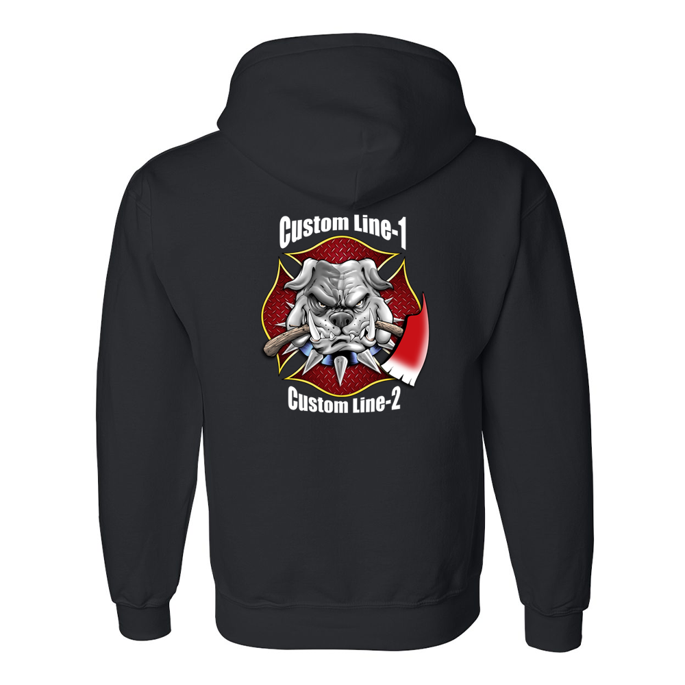 Customized Axe Bulldog Fire Station Premium Hoodie