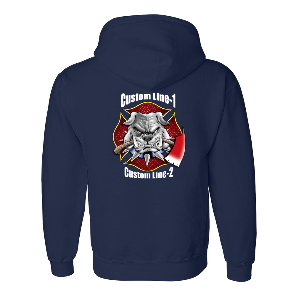 Customized Axe Bulldog Fire Station Premium Hoodie