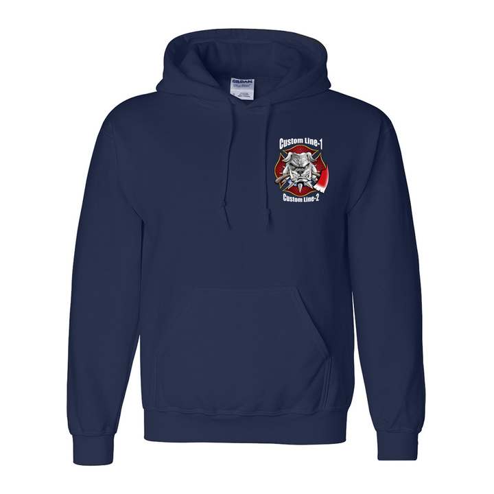 Customized Axe Bulldog Fire Station Premium Hoodie