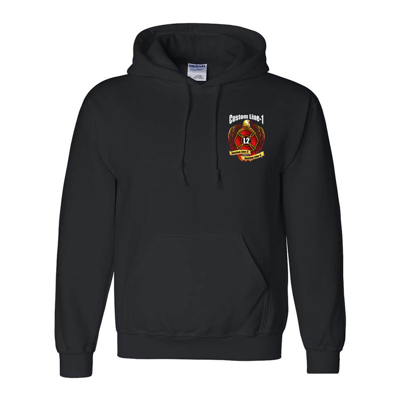 Customized Maltese Bannered  Eagle Fire Station Premium Hoodie