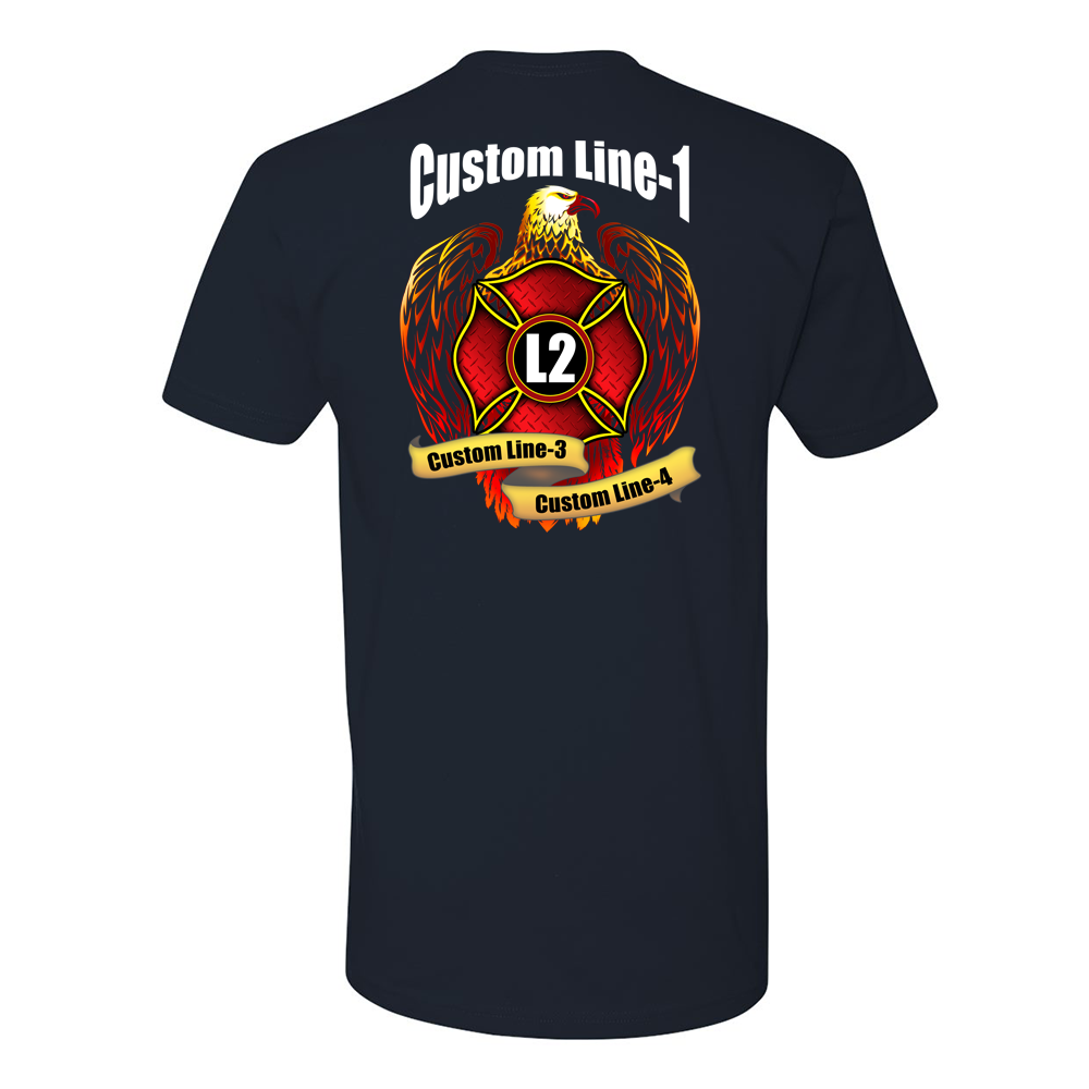 Premium Customizable Fire Station Eagle and Maltese Shirt