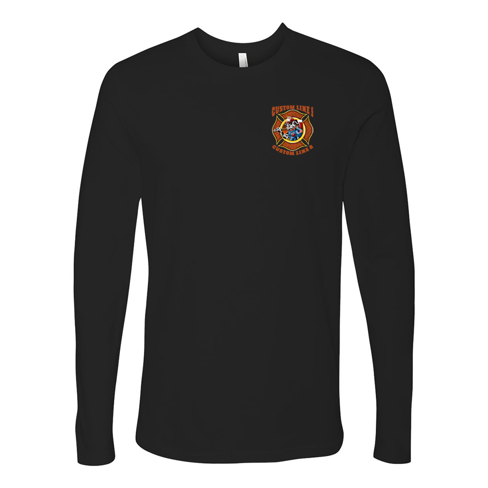Customized Fire Dalmatian Fire Station Premium Long Sleeve Shirt