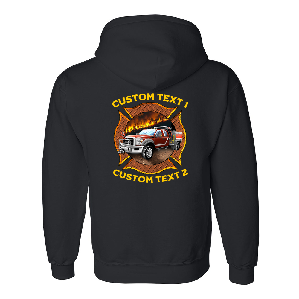 Customized Wildland Fire Station premium hoodie for firefighters