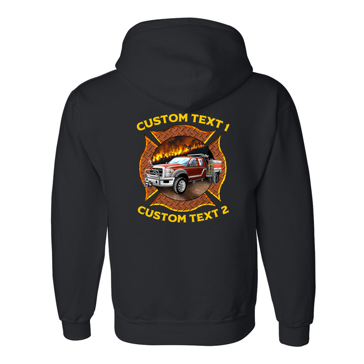 Customized Wildland Fire Station premium hoodie for firefighters