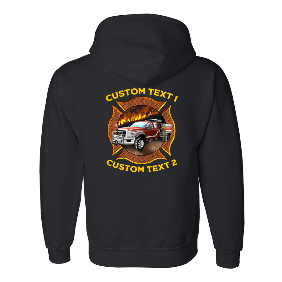 Customized Wildland Fire Station premium hoodie for firefighters
