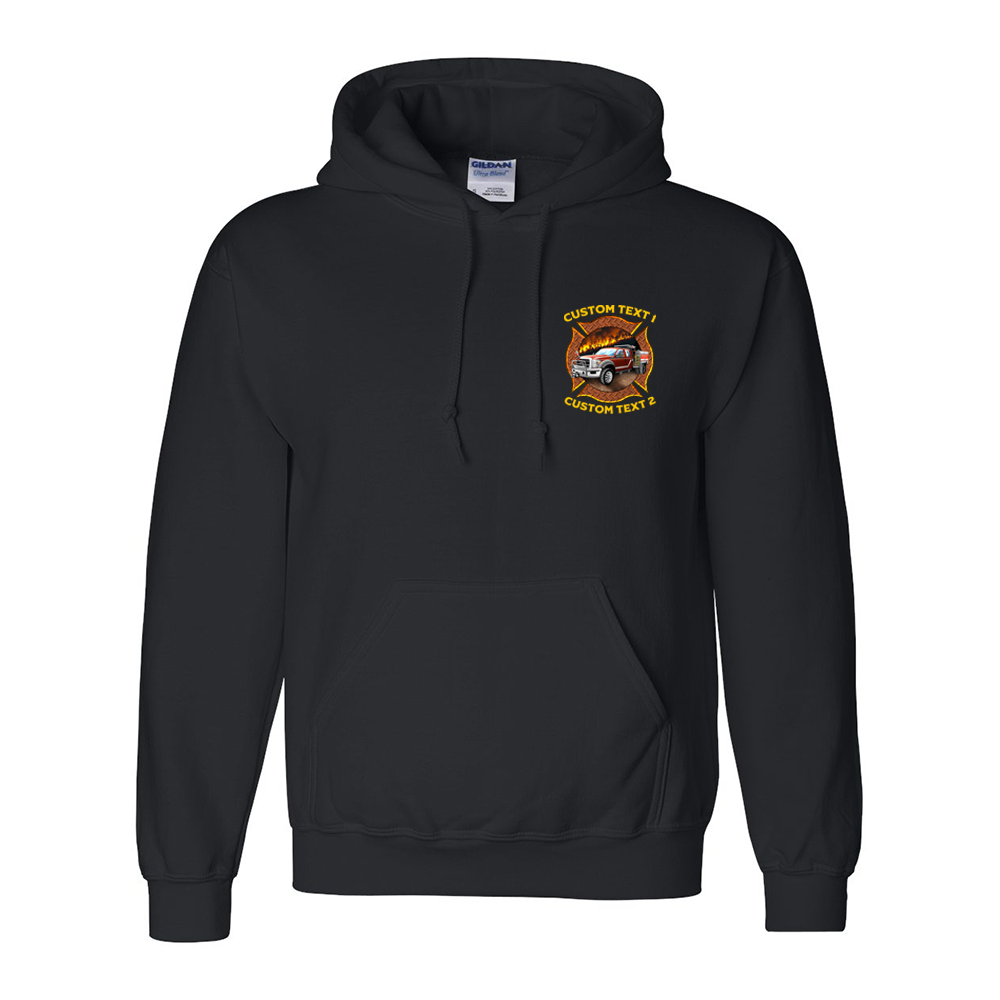 Wildland firefighter hoodie with custom station name