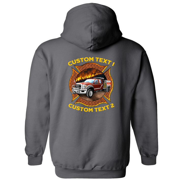 Premium Wildland fire hoodie – personalized department gear
