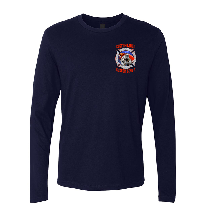 Customized Wolf Fire Station Premium Long Sleeve Shirt