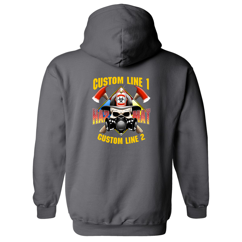 Customized HAZ MAT Skull Fire Station Premium Hoodie