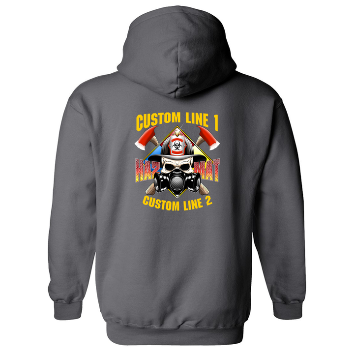 Customized HAZ MAT Skull Fire Station Premium Hoodie