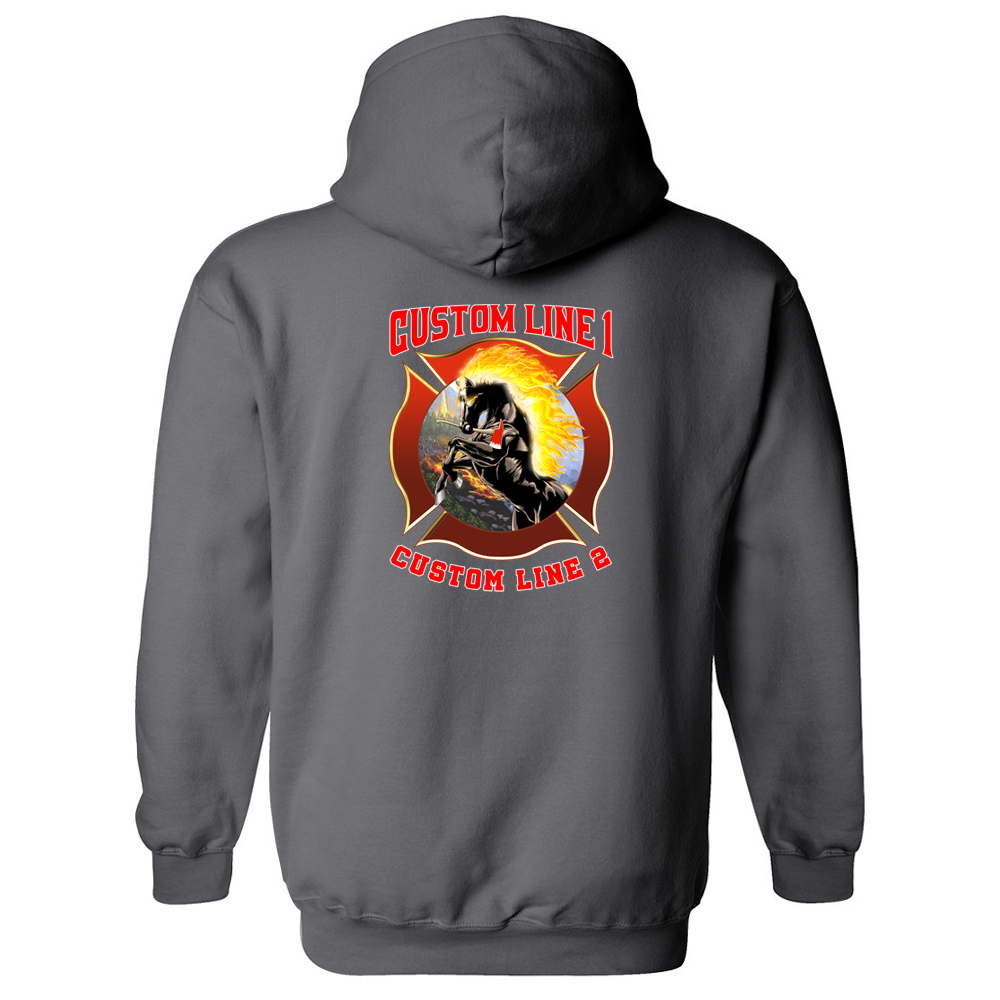 Customized Fire Axe Stallion Fire Station Premium Hoodie