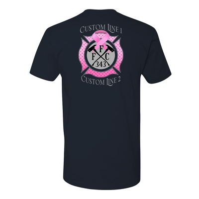 FFC 343 Fire Station Customized Shirt for Breast Cancer Awareness Month