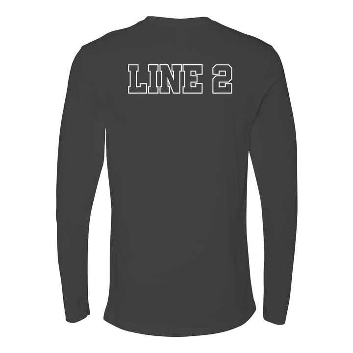 Customized Fire Dept with Dept Initals Premium Long Sleeve Shirt