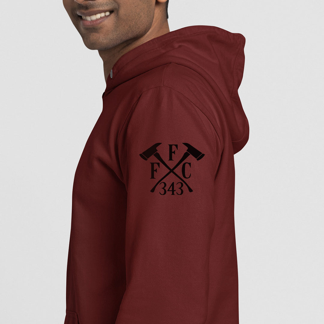 Firefighter family hoodie for dads