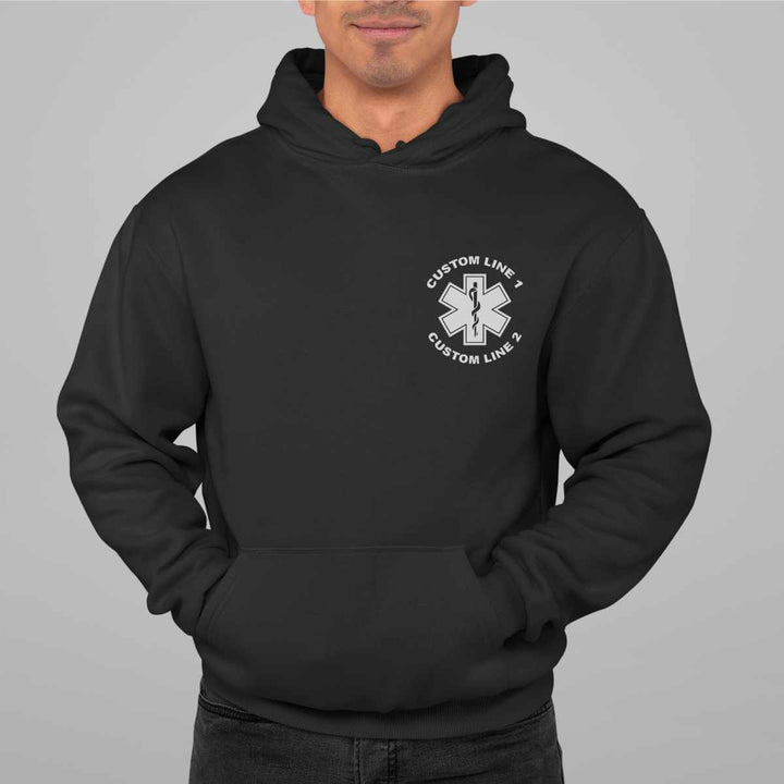 Custom EMT Duty Premium Hoodie made from high-quality fabric, perfect for staying warm on and off duty.