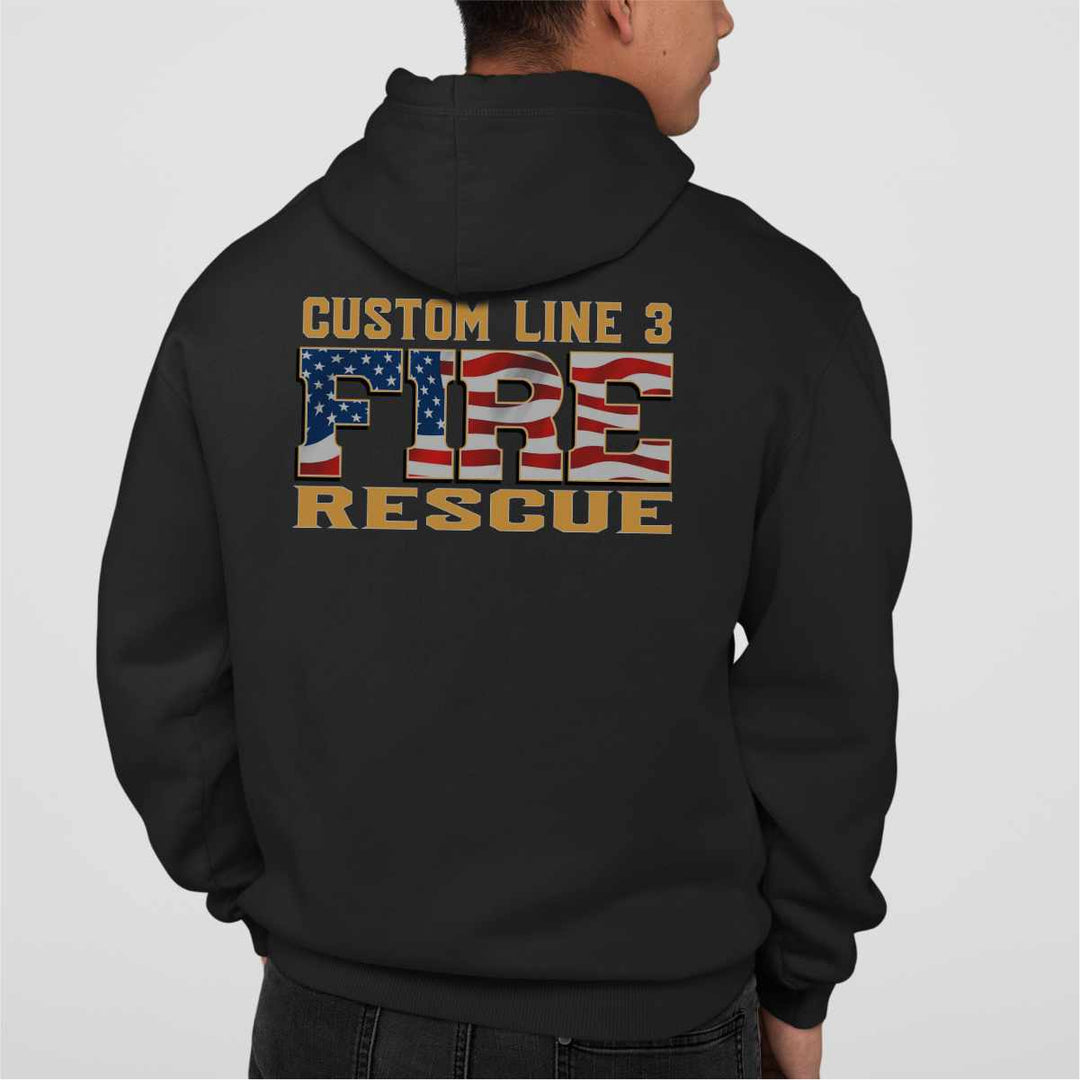 Fire Rescue Duty Hoodie with a relaxed fit and high-quality material for cold weather.