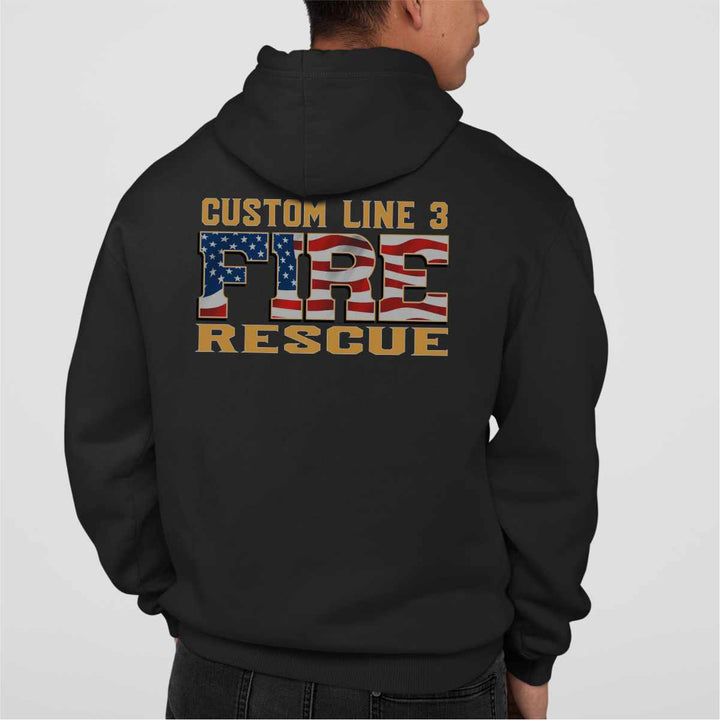 Fire Rescue Duty Hoodie with a relaxed fit and high-quality material for cold weather.