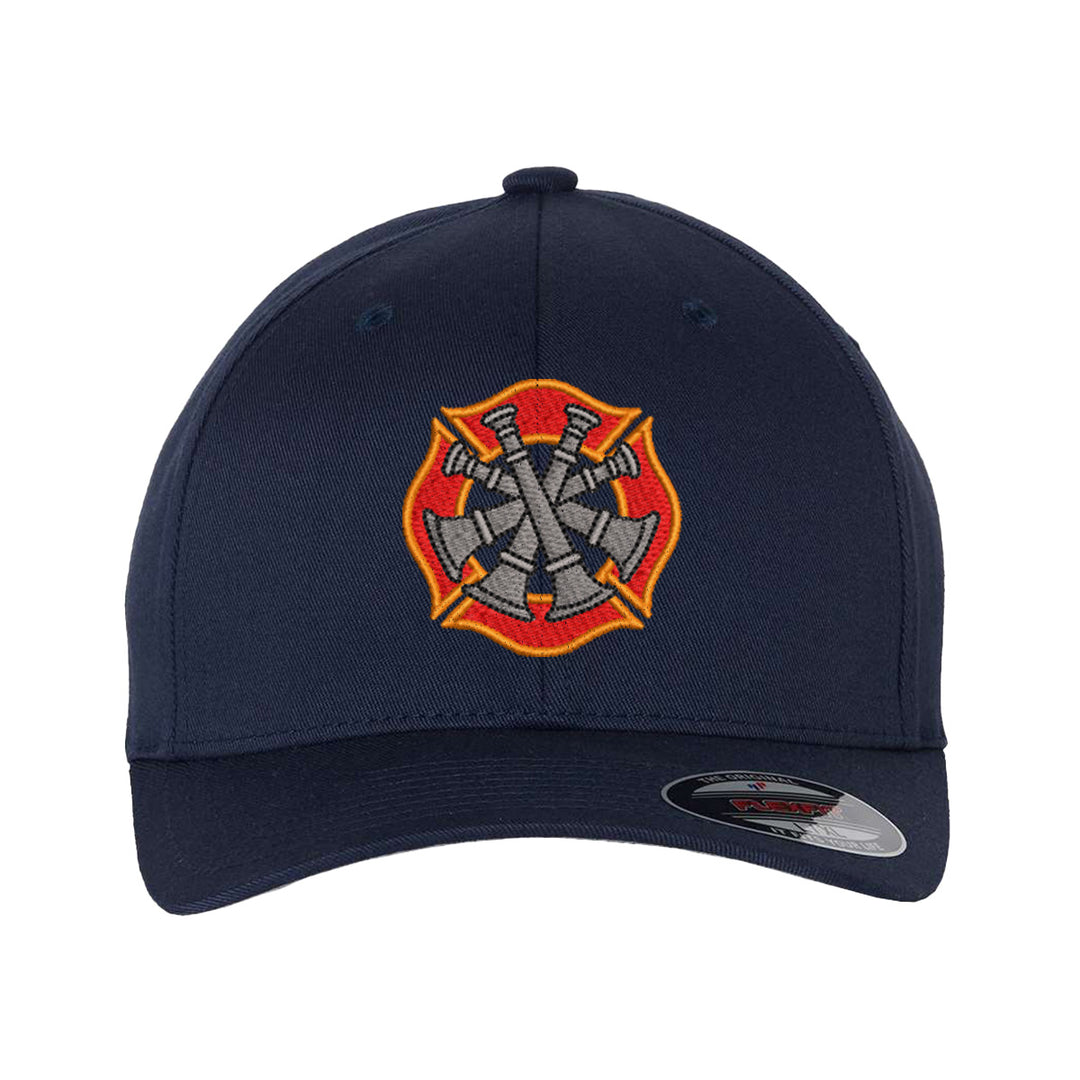 Fire officer 4 bugles embroidered FlexFit cap