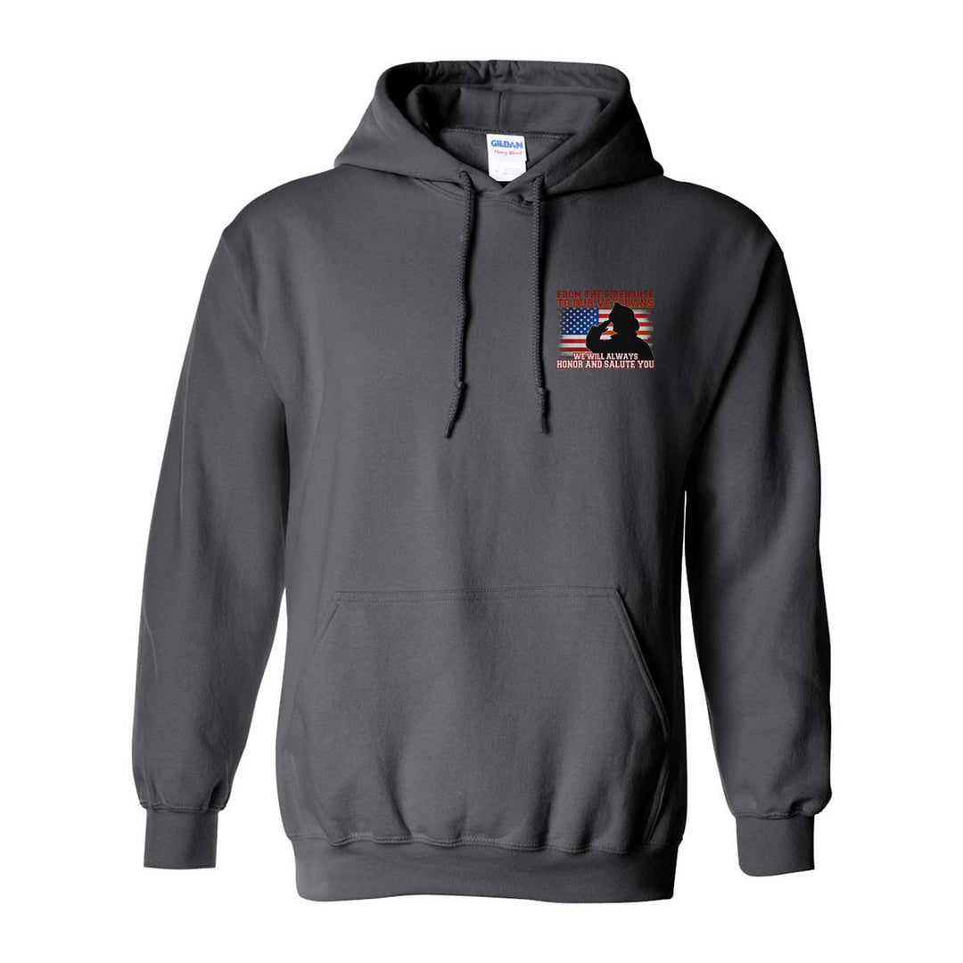 Veteran support hoodie – patriotic Salute graphic