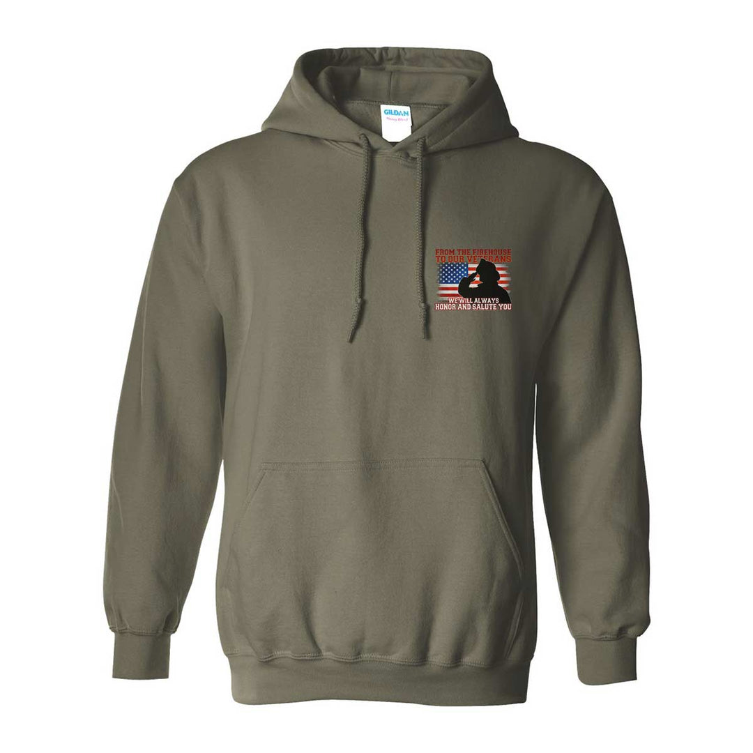 American flag veteran hoodie – premium Salute edition