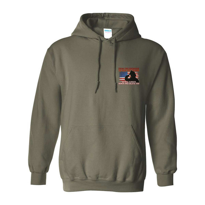 American flag veteran hoodie – premium Salute edition