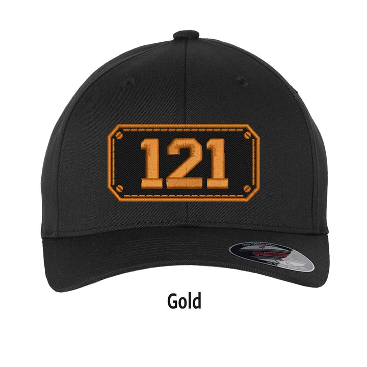 Personalized Black Shield FlexFit Hat