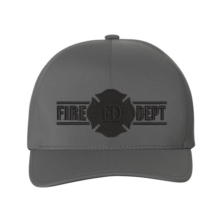 Black Delta FlexFit hat featuring Maltese cross emblem