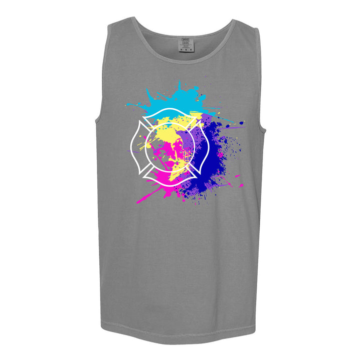 Miami Vice style Maltese fire tank top