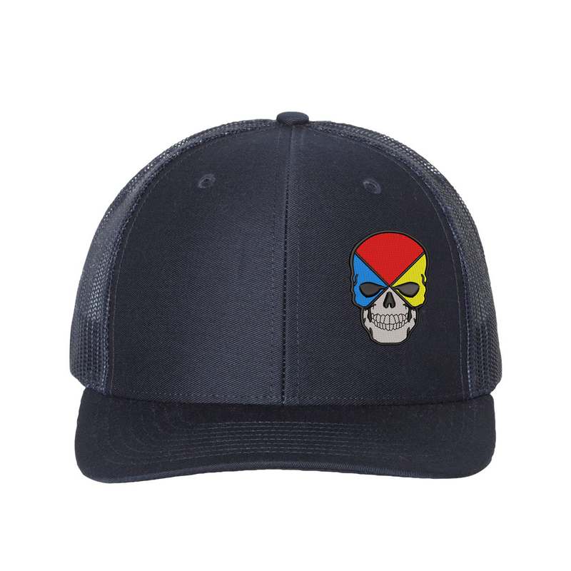 Hazmat Skull Snapback Trucker Hat