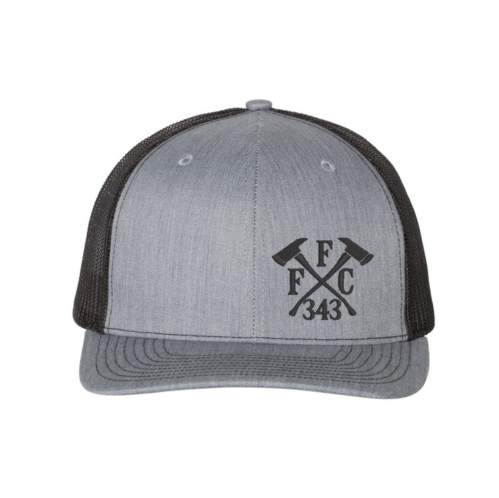 Fire department blackout trucker hat – FFC 343 design