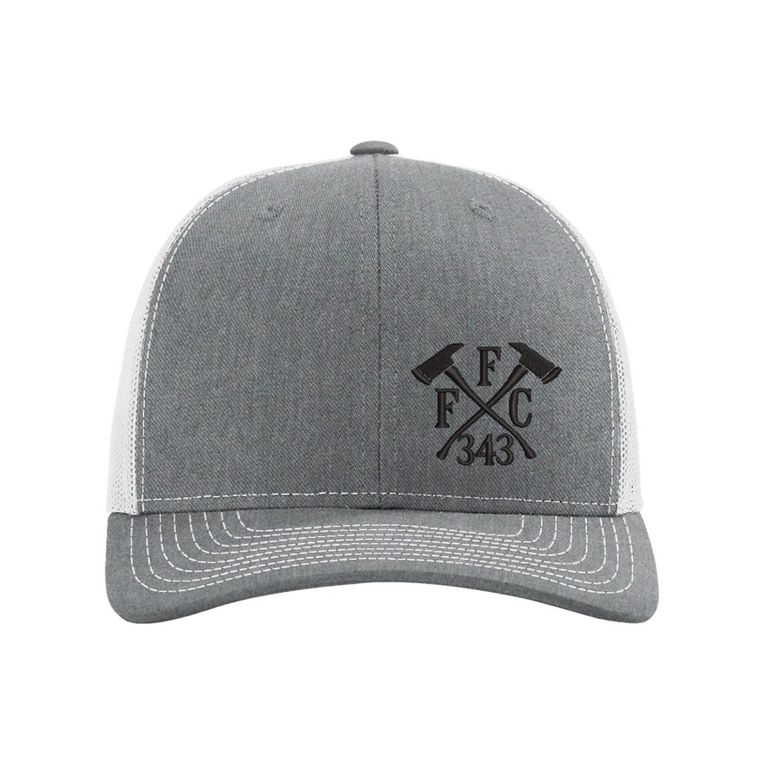 Firefighter trucker cap – FFC 343 blackout snapback design