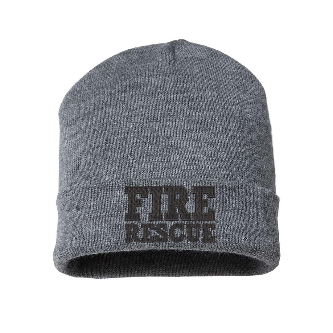 Long 12-inch Fire Rescue Blackout Beanie to keep ears warm in winter